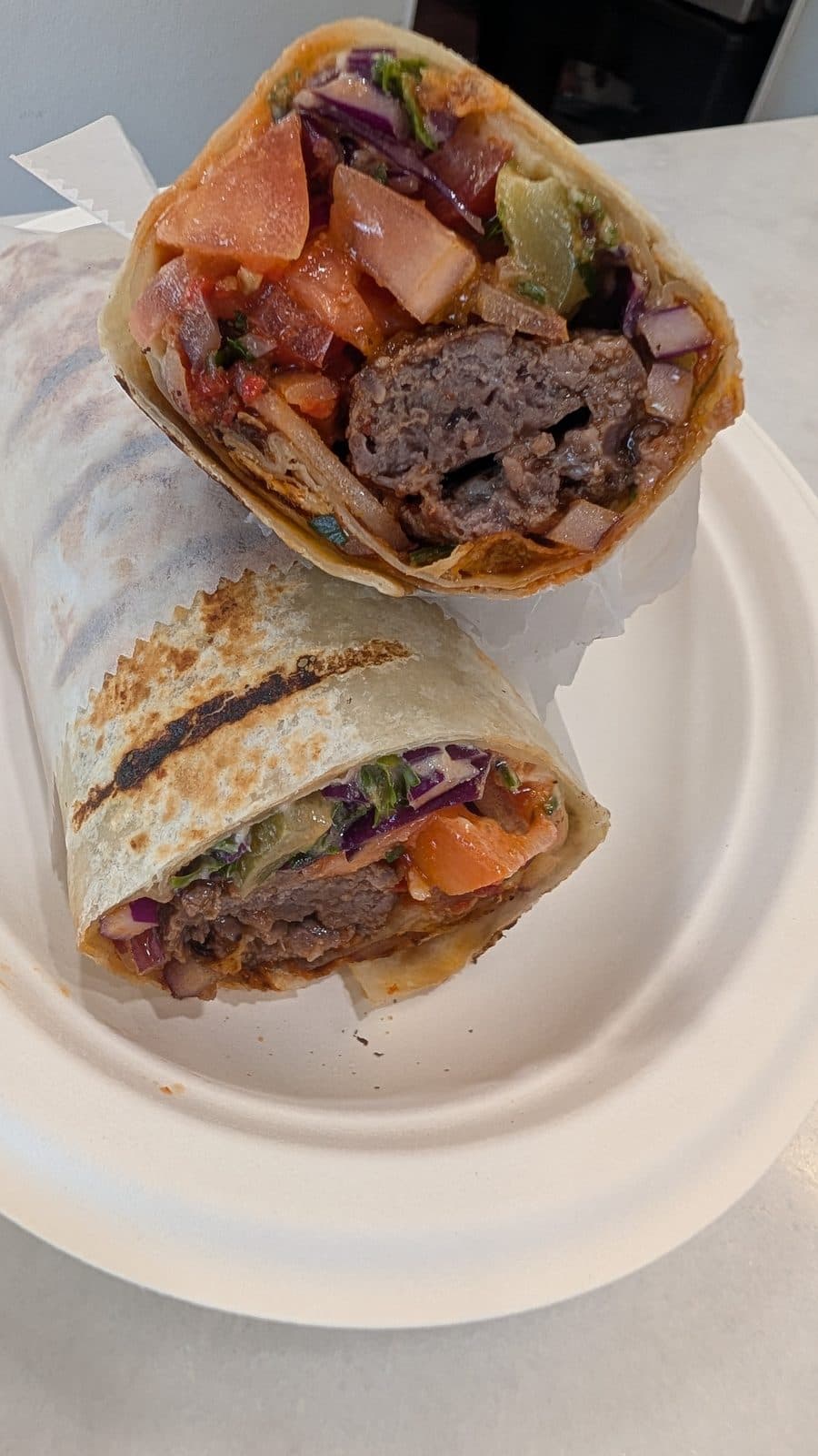 Beef + Lamb Shish Kebab Wrap (Wraps) — Maza Mediterranean Cuisine, Chandler AZ