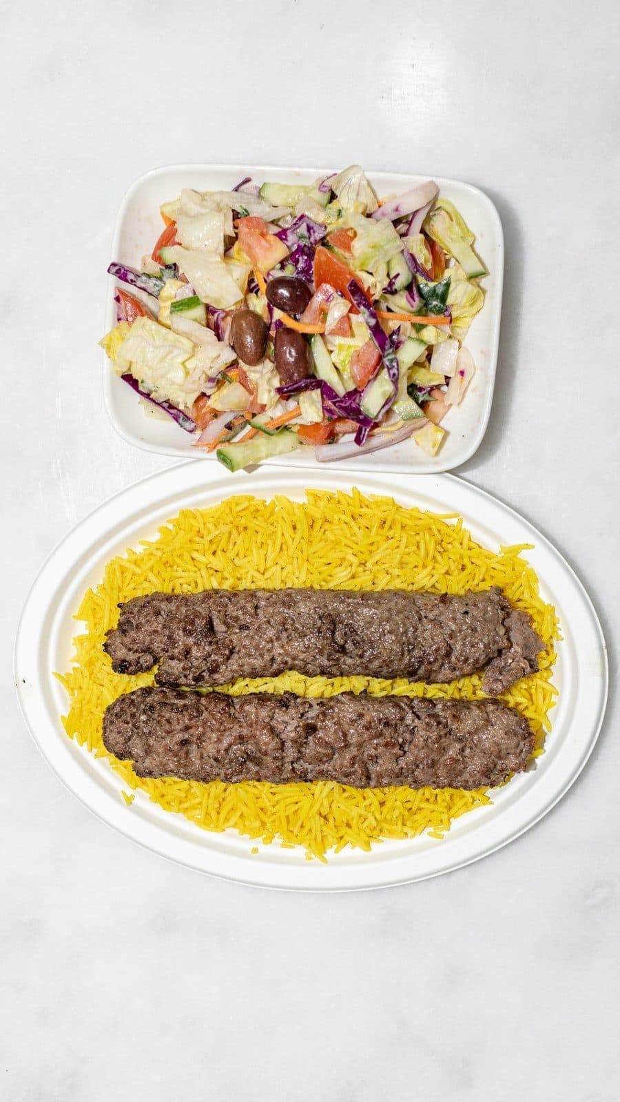 Beef + Lamb Shish Kebab (Plates) — Maza Mediterranean Cuisine, Chandler AZ