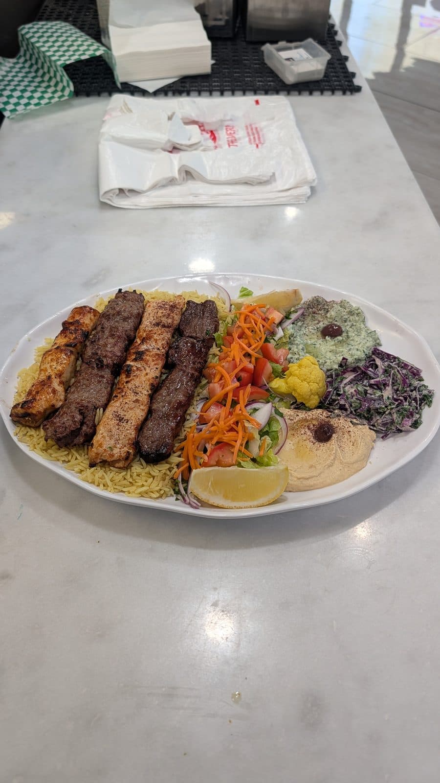 Mixed grill platter — Maza Special, Maza Mediterranean Cuisine Chandler AZ