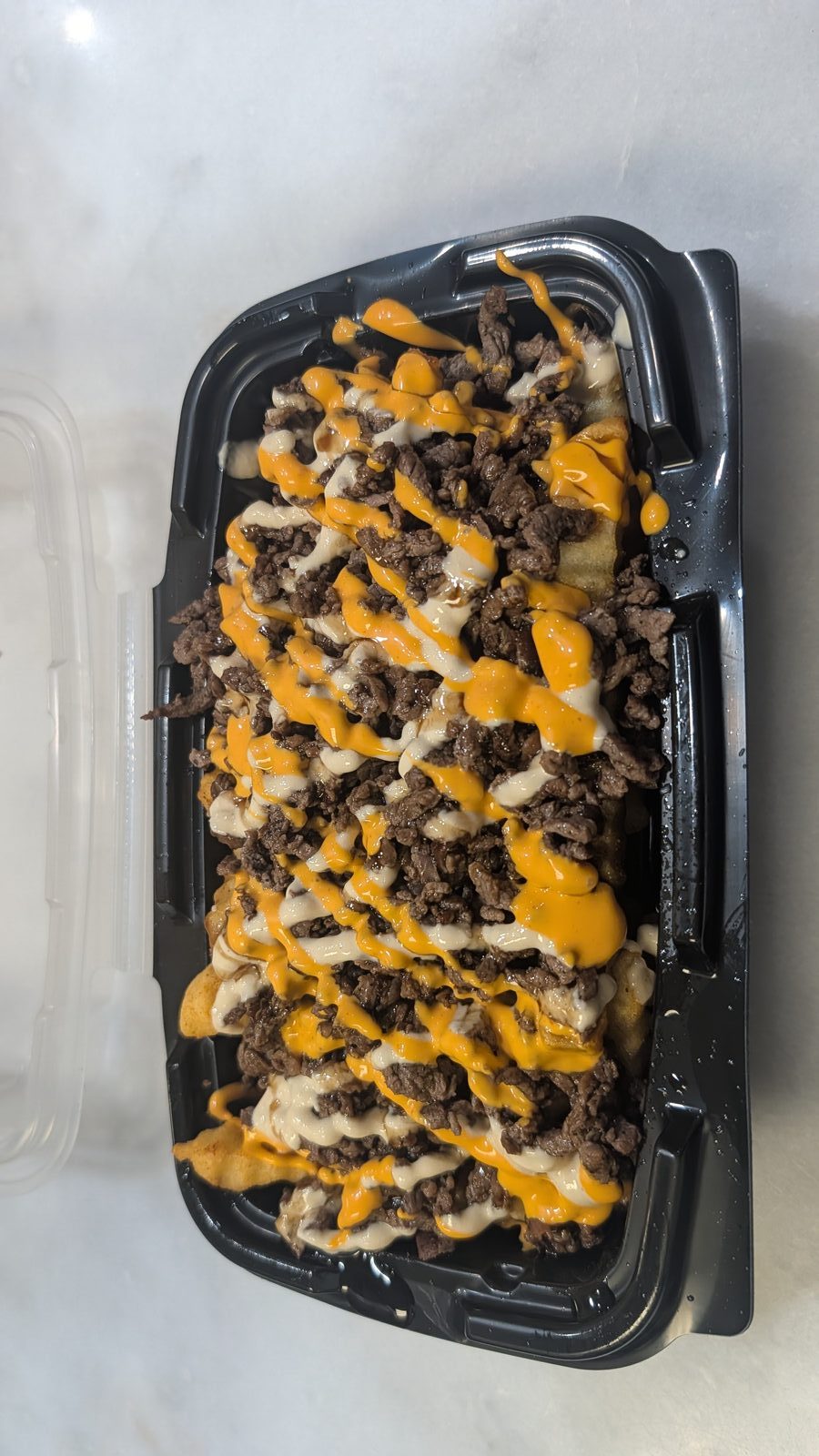 Loaded Fries with shredded steak